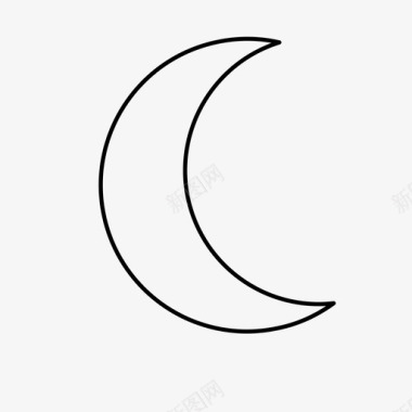 月亮占星术新月图标