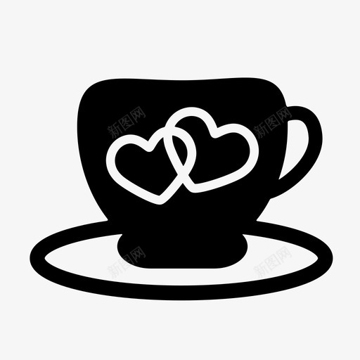 杯子情人节茶杯svg_新图网 https://ixintu.com 杯子 情人节 饮料 茶杯 碟子 咖啡 器皿