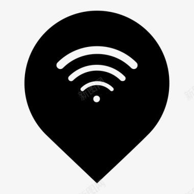 wifi点连接地图图标