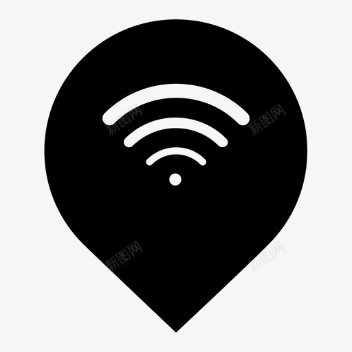 wifi点连接地图svg_新图网 https://ixintu.com 点点 连接 地图 信号