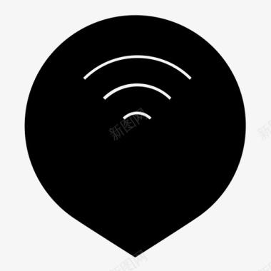 wifi点连接互联网图标