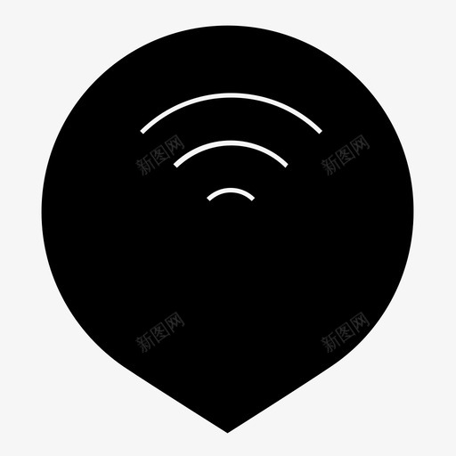 wifi点连接互联网svg_新图网 https://ixintu.com 点点 连接 互联网 信号 无线
