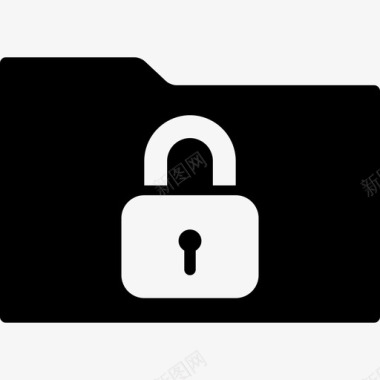 锁定文件夹接口符号安全freepikons接口图标