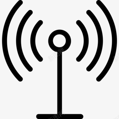无线天线信号塔wifi图标