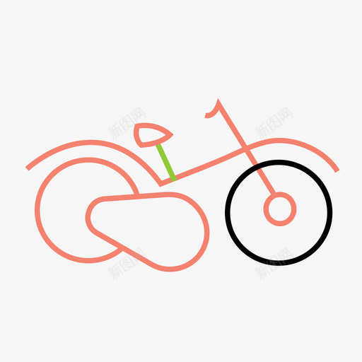 自行车链条两轮车svg_新图网 https://ixintu.com 自行车 链条 两轮