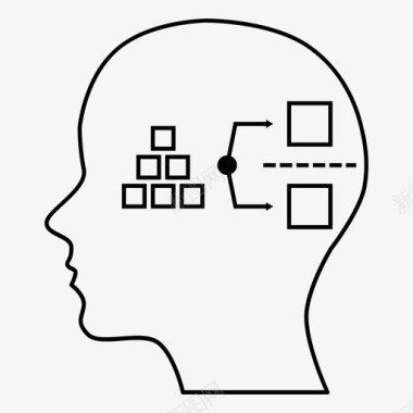 分析思维逻辑个人技能图标