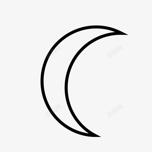 月亮新月月食svg_新图网 https://ixintu.com 月亮 新月 月食 夜晚 天空 天气