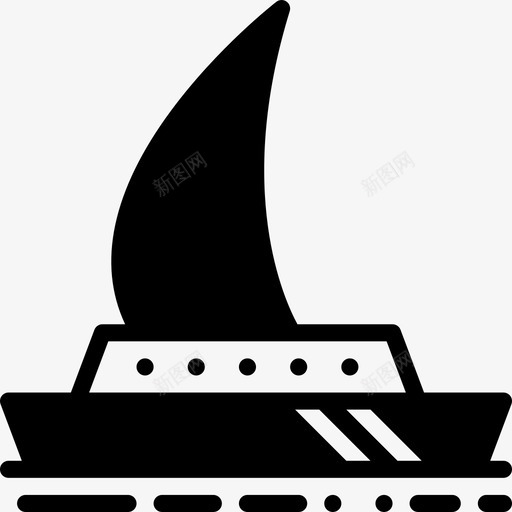 帆船海洋大海svg_新图网 https://ixintu.com 帆船 海洋 大海 海水 粉碎 图标 固体