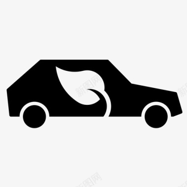 环保汽车清洁能源环保图标