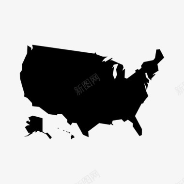 美国美洲大陆图标