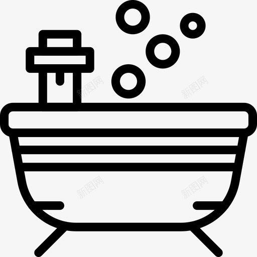浴缸美容水疗svg_新图网 https://ixintu.com 水疗 浴缸 瑜伽 美容 大纲