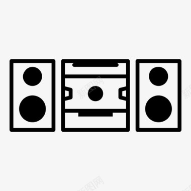 音箱录音电子图标