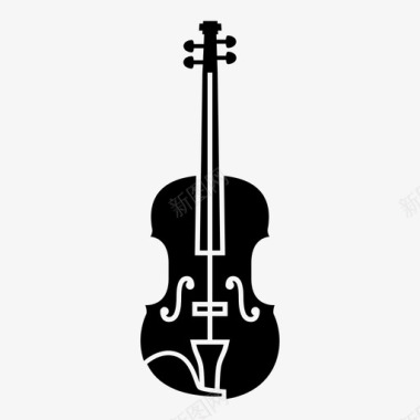 小提琴乐器音乐图标