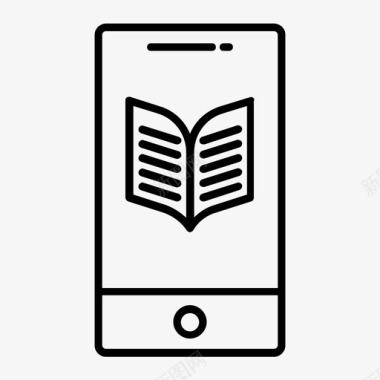 智能手机电子书电子书阅读图标