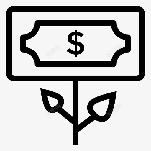 利润收入费用svg_新图网 https://ixintu.com 利润 收入 费用 投资 付款 业务 线图 图标