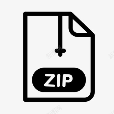 zip文件格式图形图标