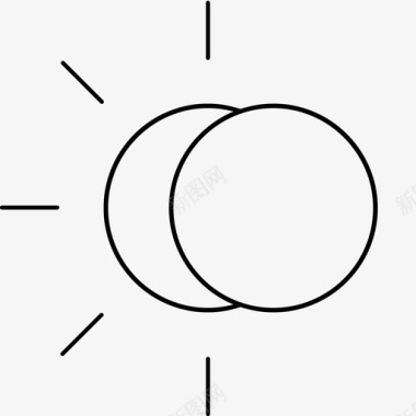 太阳日食阳光图标