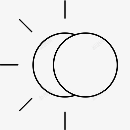 太阳日食阳光svg_新图网 https://ixintu.com 阳光 天气 太阳 太阳日 日食