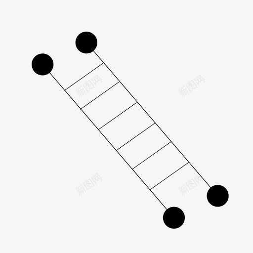 几何扣环梯子svg_新图网 https://ixintu.com 几何 扣环 梯子 线条 图案 别针