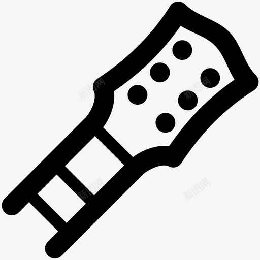 低音吉他头低音吉他乐器svg_新图网 https://ixintu.com 低音 吉他 乐器 音乐