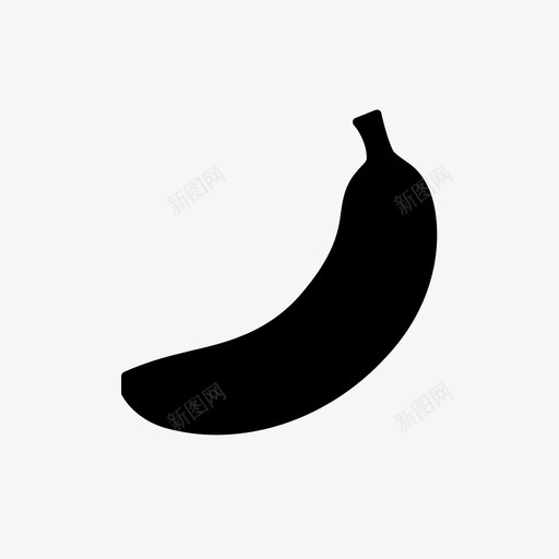 香蕉美味水果svg_新图网 https://ixintu.com 健康饮食 水果 生日蛋糕 美味 香蕉 黄色 黑白香蕉