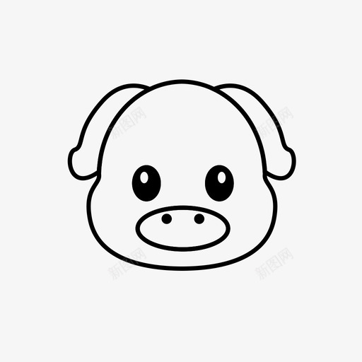 猪宝贝有趣svg_新图网 https://ixintu.com 宝贝 有趣 快乐 猪肉 动物