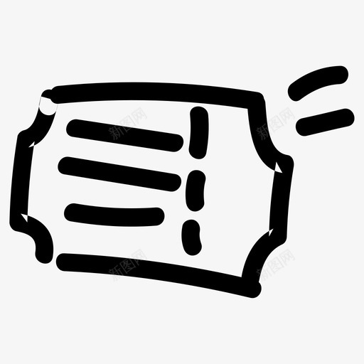 票手绘svg_新图网 https://ixintu.com 手绘