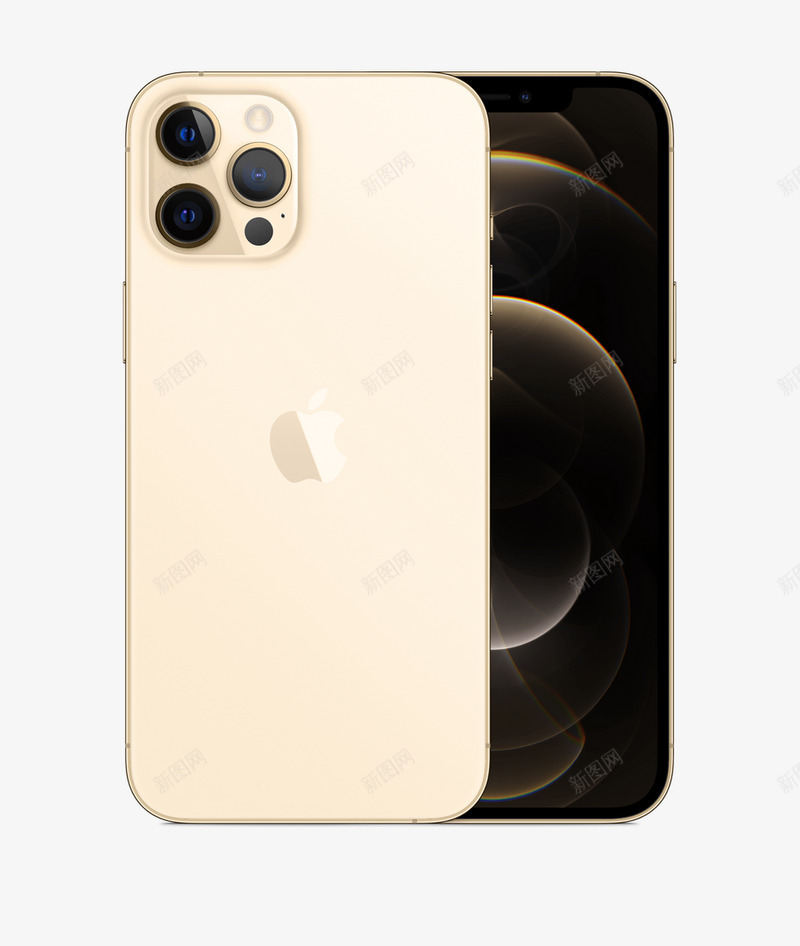 iPhone12Pro金色png免抠素材_新图网 https://ixintu.com 金色