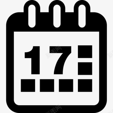 第17天日历界面日历图标图标