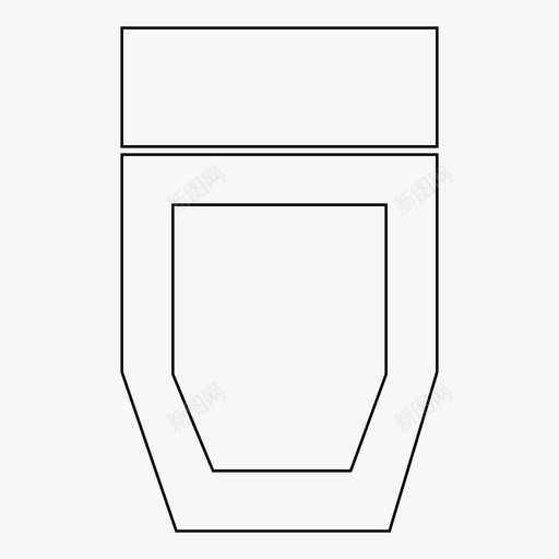 卫生间浴室鸟瞰图svg_新图网 https://ixintu.com 卫生间 浴室 鸟瞰图 平面图 俯视 家具