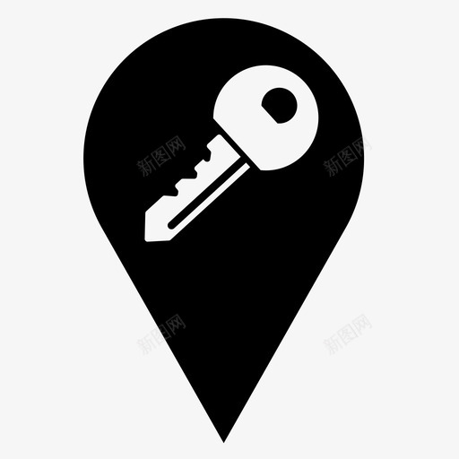 钥匙关锁svg_新图网 https://ixintu.com 钥匙 关锁 保护 保存 警察