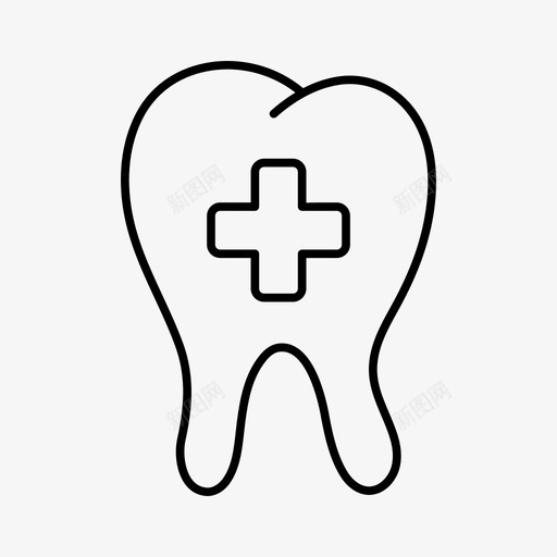 牙齿治疗蛀牙龋齿svg_新图网 https://ixintu.com 牙齿 治疗 蛀牙 龋齿
