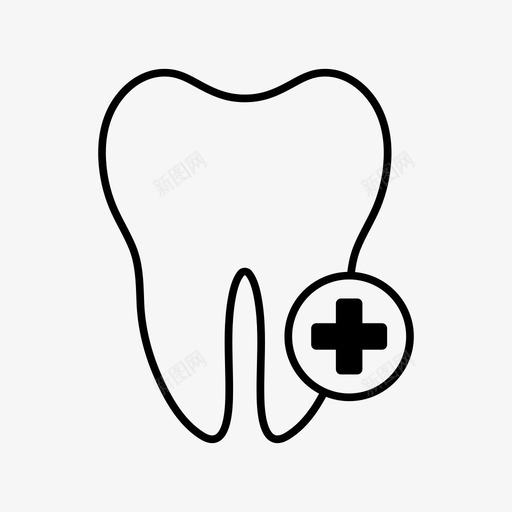 牙齿治疗蛀牙龋齿svg_新图网 https://ixintu.com 牙齿 治疗 蛀牙 龋齿