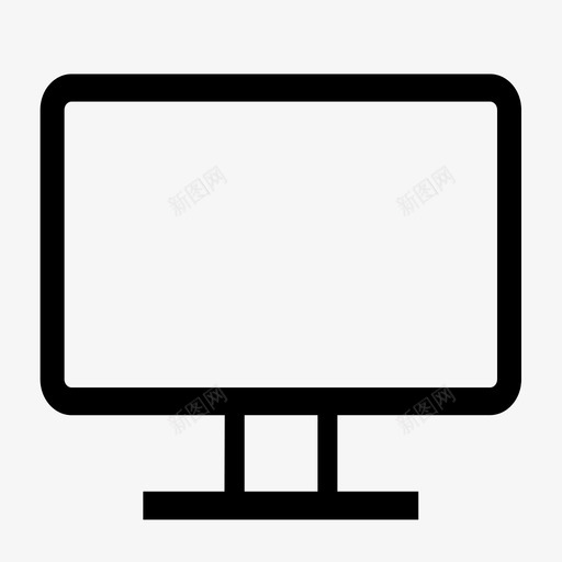计算机水平svg_新图网 https://ixintu.com 计算机 水平 单色 简约