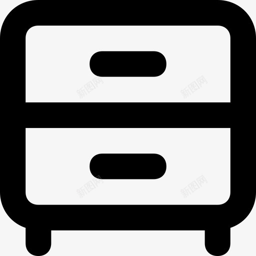 抽屉办公桌橱柜svg_新图网 https://ixintu.com 抽屉 办公桌 橱柜 家具 物品 套装 材料 线条 流畅 图标