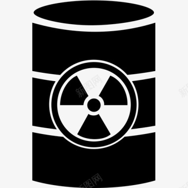 放射性桶油桶辐射图标