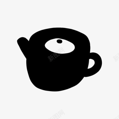 茶壶饮料绿茶图标
