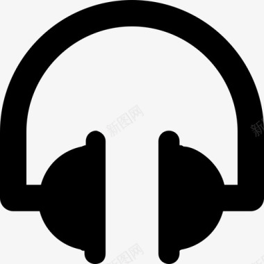 耳机音乐科技材料符号集图标