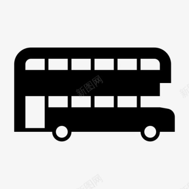 双层巴士伦敦巴士车辆图标