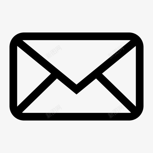 电子邮件信封基本用户界面svg_新图网 https://ixintu.com 电子邮件 信封 基本 用户界面