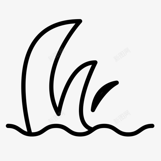 海浪灾难地震svg_新图网 https://ixintu.com 地震 海啸 海浪 灾难 海洋
