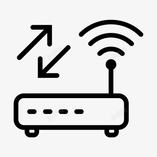 internet调制解调器连接联机svg_新图网 https://ixintu.com 调制解调器 连接 联机 路由器