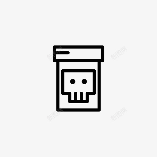 头骨skull14svg_新图网 https://ixintu.com 头骨