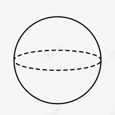 球体几何数学图标