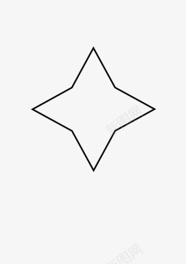 星形四角星图标