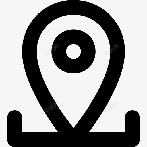 地图图钉gps导航svg_新图网 https://ixintu.com 地图 图钉 导航 占位符 网络 通信 材料 平滑 线图 图标
