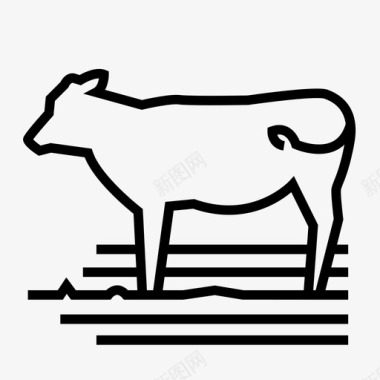 牛动物奶制品图标