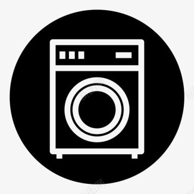 洗衣机清洁器设备图标