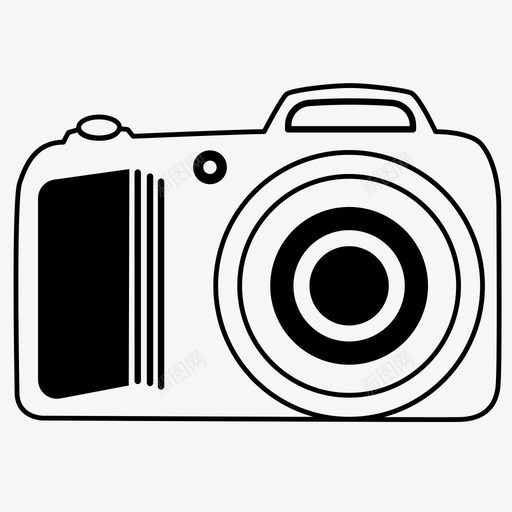袖珍相机数码相机东西svg_新图网 https://ixintu.com 袖珍 相机 数码相机 东西
