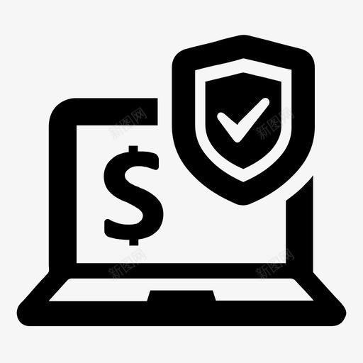 在线保护网上银行安全支付svg_新图网 https://ixintu.com 安全 在线 保护 支付 网上银行 交易 商业 个人 金融
